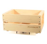 Flyer Cageot bois naturel pour pltescher