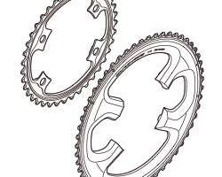 Shimano Kettenblatt Dura-Ace FC-9000 53T