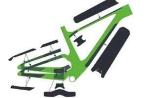 SCOTT Kit de protection Spark Carbone matt